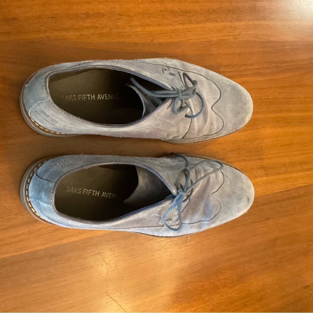 Saks Fifth Avenue Light Blue Oxfords